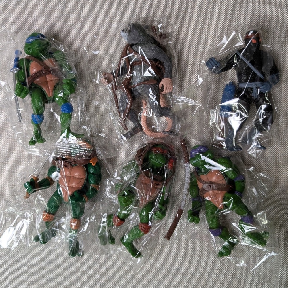 OBXAVV Action Figures Kids 4.7in Green New 6PCS TMNT Movie Figure Bundle Set